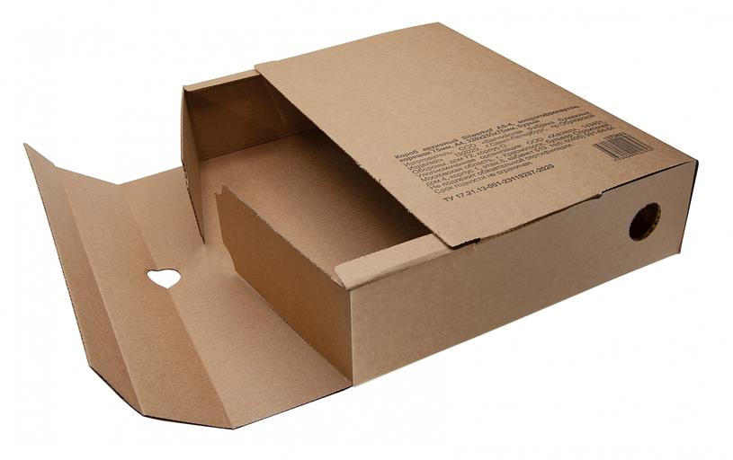 Короб архивный Silwerhof КА-75БУРЫЙ микрогофрокартон корешок 75мм 320x255x75мм бурый фото 5