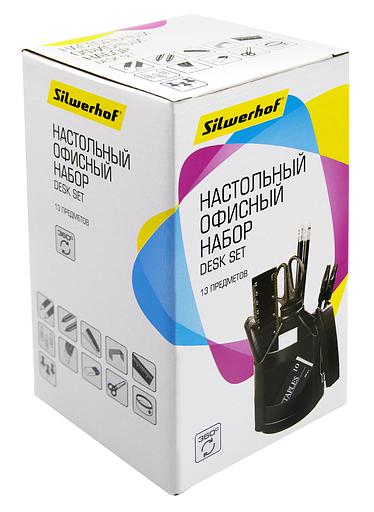 Настольный набор Silwerhof (14 предметов) пластик черный фото 3