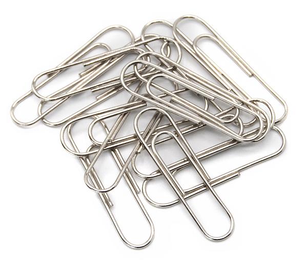 Скрепки Silwerhof 194041 никель 28мм (упак.:100шт) картонная коробка фото 3