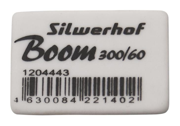 Ластик Silwerhof Boom 300/60 181147 31х21х8мм каучук термопластичный белый фото 2