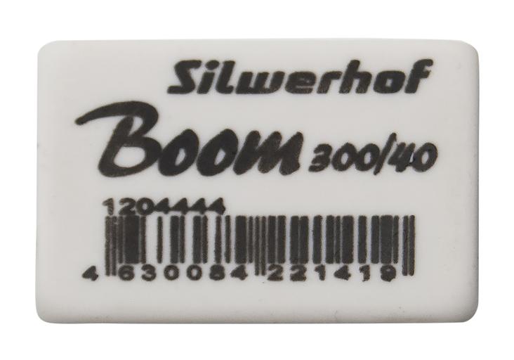 Ластик Silwerhof Boom 300/40 181148 35.5х23х8мм каучук термопластичный белый фото 2