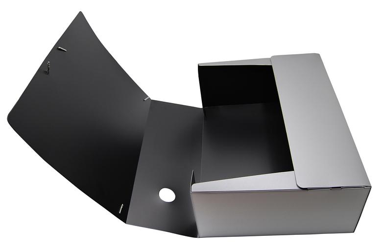 Папка архивная на резинке Silwerhof Perlen 311915-77 полипропилен 1мм корешок 100мм A4 серебристый металлик фото 2