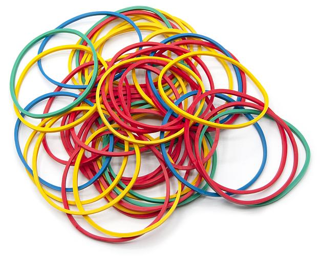 Резинки для купюр Silwerhof 189015 d=60мм 2мм 500гр ассорти фото 1