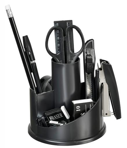 Настольный набор Silwerhof (12 предметов) пластик черный фото 1