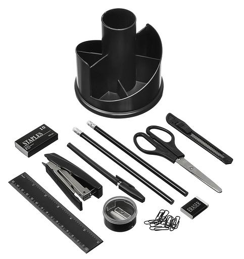 Настольный набор Silwerhof (12 предметов) пластик черный фото 3