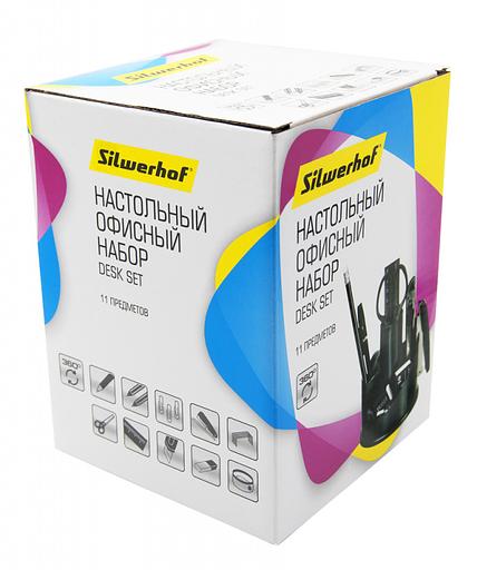 Настольный набор Silwerhof (12 предметов) пластик черный фото 5