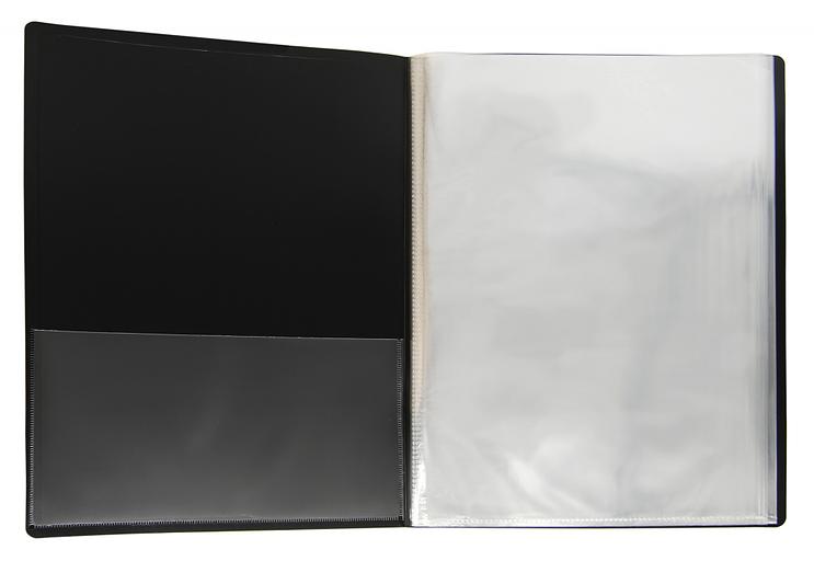 Папка с 80 прозр.вклад. Silwerhof Perlen 292981-77 A4 1мм карман серебристый металлик фото 2