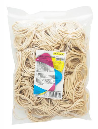 Резинки для купюр Silwerhof 189023 d=60мм 2мм 1000гр натуральный фото 1