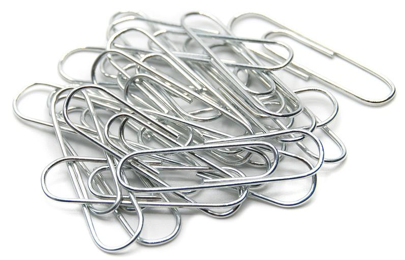 Скрепки Silwerhof 491029 металл оцинкованные 28мм (упак.:100шт) картонная коробка фото 3