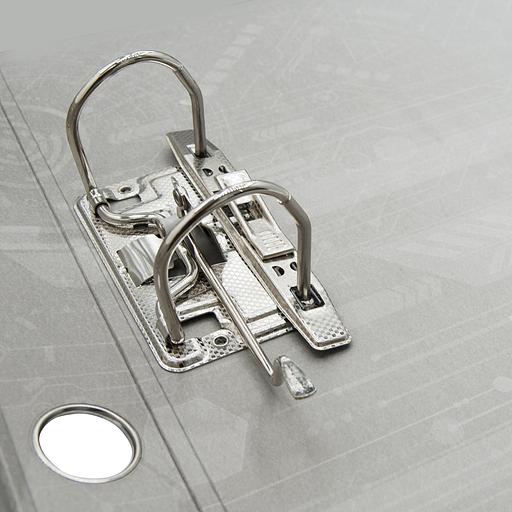 Папка-регистратор Silwerhof 355020-02 A4 50мм ПВХ/бумага синий мет.окант. сборная смен.карм. на кор. фото 6