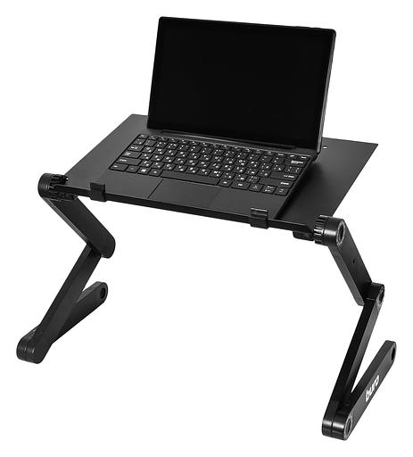 Стол для ноутбука Buro BU-807 столешница металл черный 42x26см фото 2