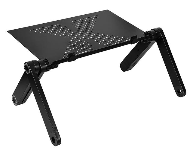 Стол для ноутбука Buro BU-807 столешница металл черный 42x26см фото 3
