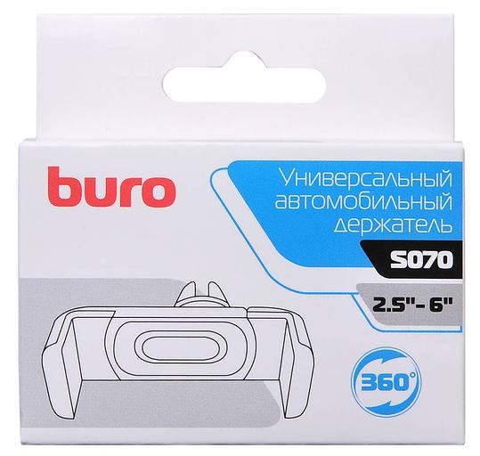 Держатель Buro S070 черный для смартфонов 2.5-6" фото 5