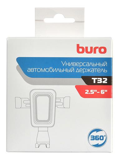 Держатель Buro T32 черный для для смартфонов и навигаторов фото 6