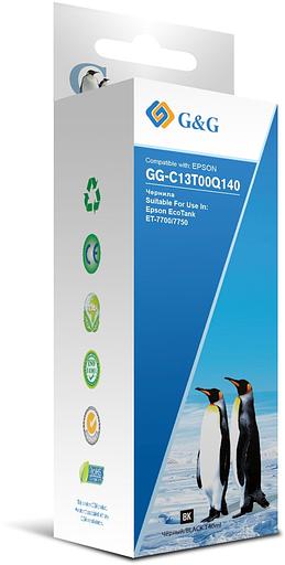 Чернила G&G GG-C13T00Q140 черный 140мл для Epson EcoTank 7700/7750 фото 1