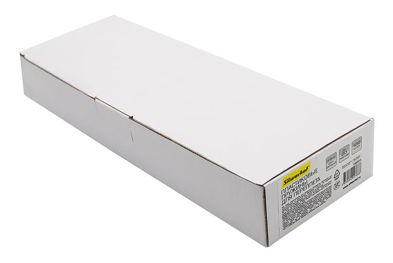 Пружины для переплета пластиковые Silwerhof d=6мм 2-20лист A4 белый (100шт) (1373584) фото 3