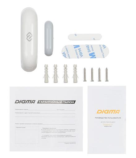 Датчик открытия двери/окна Digma DiSense D1 (DSD1) белый фото 8