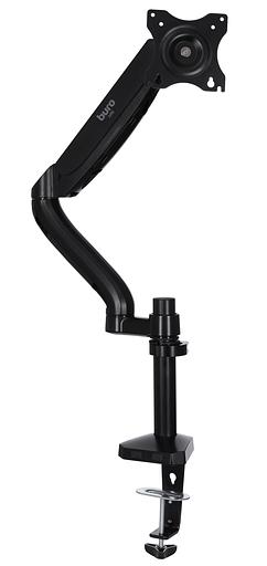Кронштейн для мониторов ЖК Buro M10 черный 15"-32" макс.9кг крепление к столешнице поворот и наклон фото 1