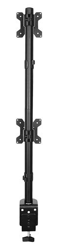 Кронштейн для мониторов ЖК Buro M063 черный 17"-27" макс.8кг крепление к столешнице поворот и наклон фото 3