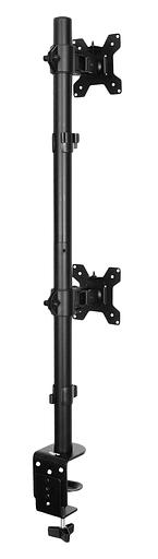 Кронштейн для мониторов ЖК Buro M063 черный 17"-27" макс.8кг крепление к столешнице поворот и наклон фото 4