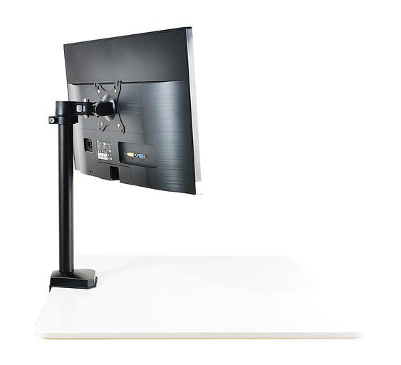 Кронштейн для мониторов ЖК Buro M3 черный 15"-27" макс.9кг крепление к столешнице поворот и наклон фото 4