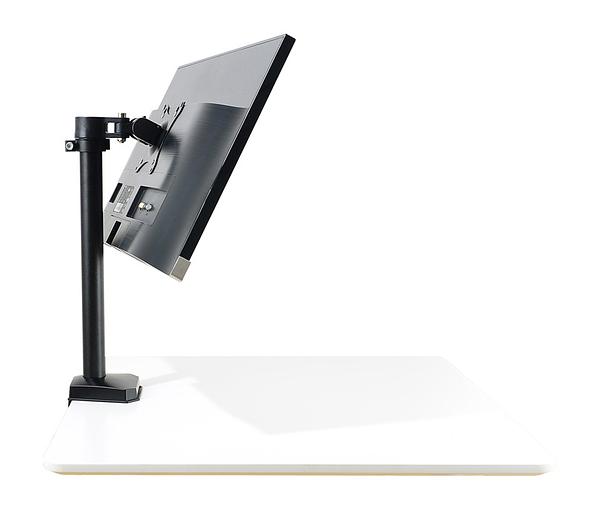 Кронштейн для мониторов ЖК Buro M3 черный 15"-27" макс.9кг крепление к столешнице поворот и наклон фото 5