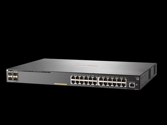 Сетевой коммутатор Hewlett Packard Enterprise Aruba 2930F, 24G, PoE+, 4SFP+ (JL255A#ABB) фото 1