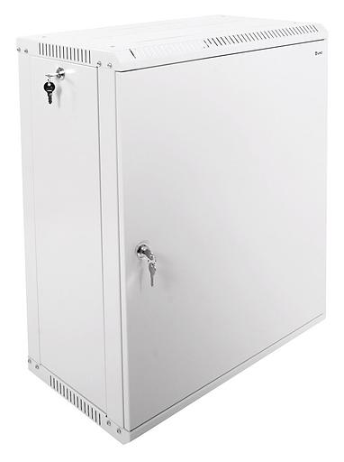 Шкаф коммутационный ЦМО (ШРН-Э-15.350.1) настенный 15U 600x350мм пер.дв.металл несъемн.бок.пан. задн.дв.стал.лист 50кг серый 300мм 18.09кг 180град. фото 1