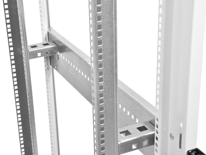 Шкаф коммутационный ЦМО ШТК-М-42.8.8-44АА 42U 800x800мм пер.дв.перфор. задн.дв.стал.лист 2 бок.пан. 500кг белый фото 4