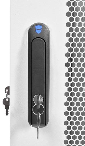 Шкаф коммутационный ЦМО ШТК-М-42.8.8-44АА 42U 800x800мм пер.дв.перфор. задн.дв.стал.лист 2 бок.пан. 500кг белый фото 9