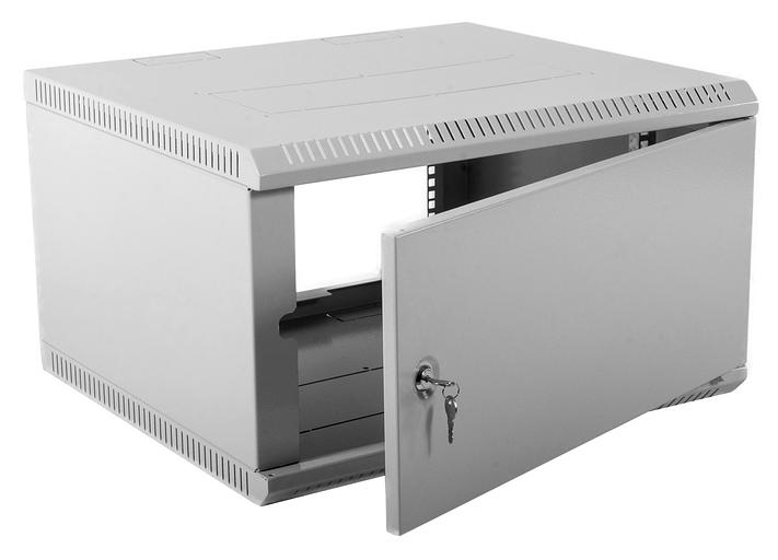 Шкаф коммутационный ЦМО ШРН-Э-6.650.1 6U 600x650мм пер.дв.металл несъемные 50кг серый фото 3