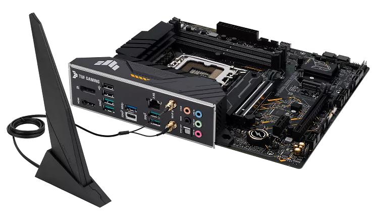 Материнская плата ASUS TUF GAMING B660M-PLUS WIFI, LGA1700, B660, 4*DDR5, DP+HDMI, CrossFireX, SATA3 + RAID, Audio, Gb LAN, USB 3.2*6, USB 2.0*6, COM*1 header (w/o cable), mATX; 90MB1AZ0-M0EAY0 (TUF GAMING B660M-PLUS WIFI) фото 5