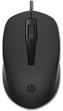 Мышь HP 150 черный оптическая USB фото 1