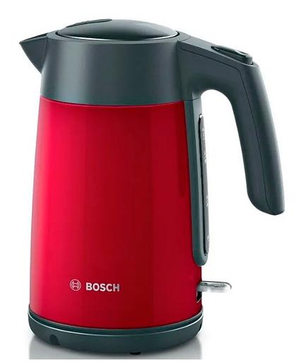 Чайник электрический Bosch TWK7L464 1.7л. 2400Вт красный (корпус: нержавеющая сталь) фото 1