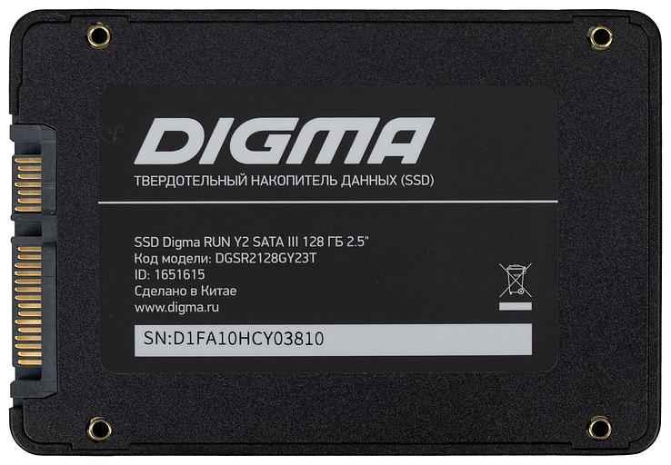 Накопитель SSD Digma SATA III 128Gb DGSR2128GY23T Run Y2 2.5" фото 4