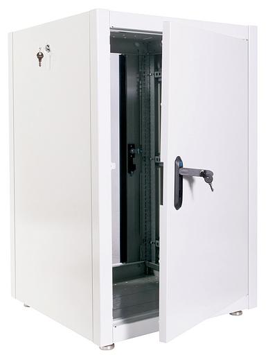 Шкаф коммутационный ЦМО (ШТК-Э-18.6.8-13АА) напольный 18U 600x800мм пер.дв.стекл металл 2 бок.пан. 540кг серый 715мм 50кг фото 2