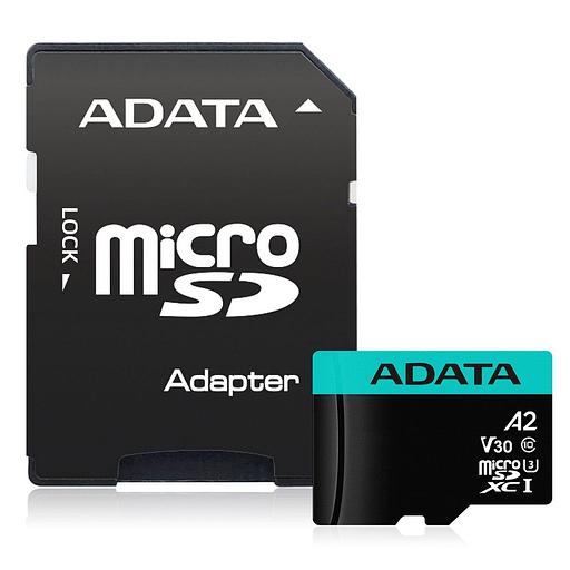 Карта памяти MICRO SDXC 128GB W/AD. AUSDX128GUI3V30SA2-RA1 ADATA фото 2