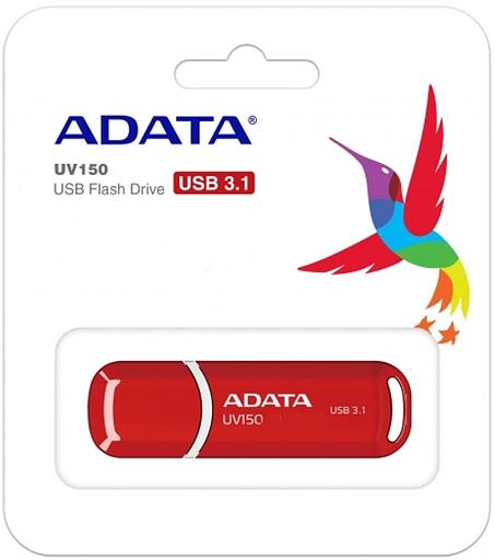Флэш-накопитель USB3.1 64GB RED AUV150-64G-RRD ADATA фото 3