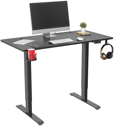 Стол Cactus CS-ED-BBK столешница МДФ черный каркас черный фото 3