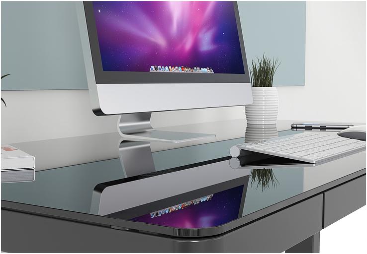 Стол Cactus CS-EGD-BBK столешница стекло черный каркас черный фото 4