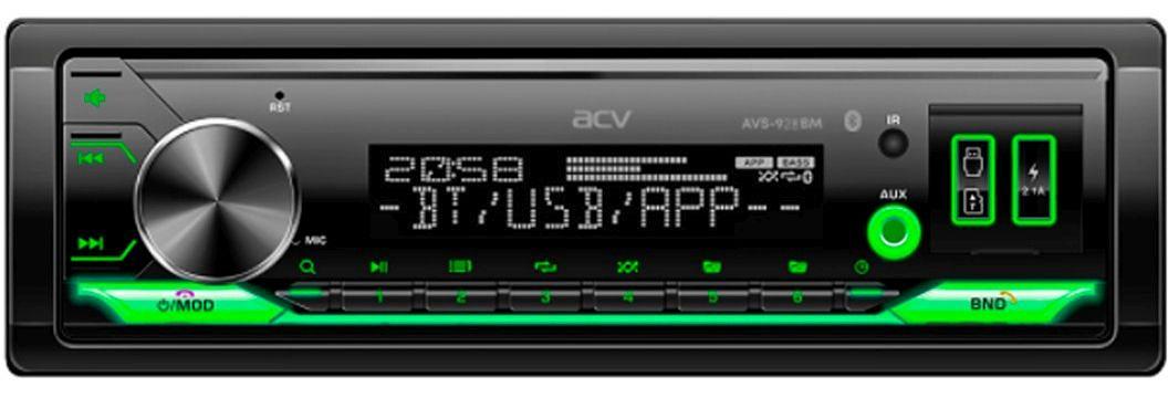 Автомагнитола ACV AVS-928BM 1DIN 4x50Вт фото 1