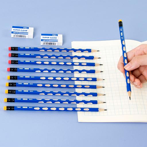 Карандаш ч/г Deli EC016-HB U-Touch HB трехгран. (12шт) фото 9