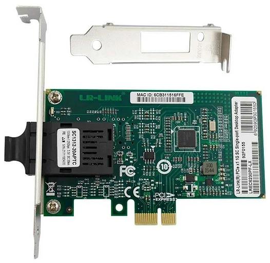 Сетевой адаптер PCIE 1GB 1000MBPS SINGLE LREC6230PF-SFP LR-LINK фото 1