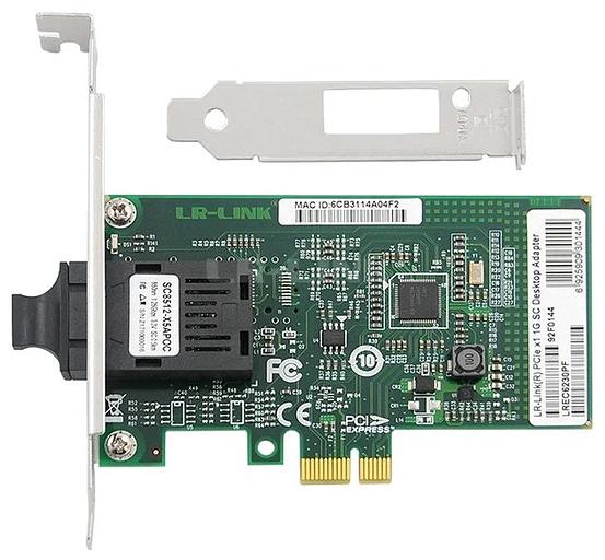 Сетевой адаптер PCIE 1GB 1000MBPS SINGLE LREC6230PF-SFP LR-LINK фото 2
