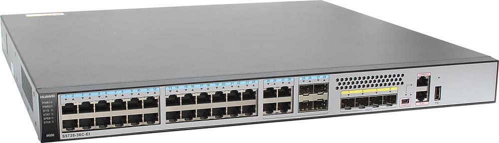 Коммутатор 28GE/4DP 4SFP+ 1SL S5720-36C-EI-AC HUAWEI фото 4