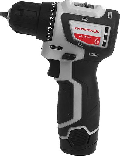 Дрель-шуруповерт Интерскол ДА-10/12В 12Вт аккум. патрон:быстрозажимной (кейс в комплекте) (687.2.2.70) фото 2