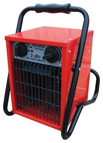 Тепловая пушка электрическая Ресанта ТЭП-2000 2000Вт красный фото 1