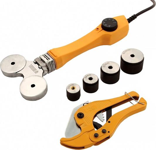 Сварочный аппарат для пластиковых труб Denzel DWP-750 раструбная 0.75кВт (кейс в комплекте) фото 1