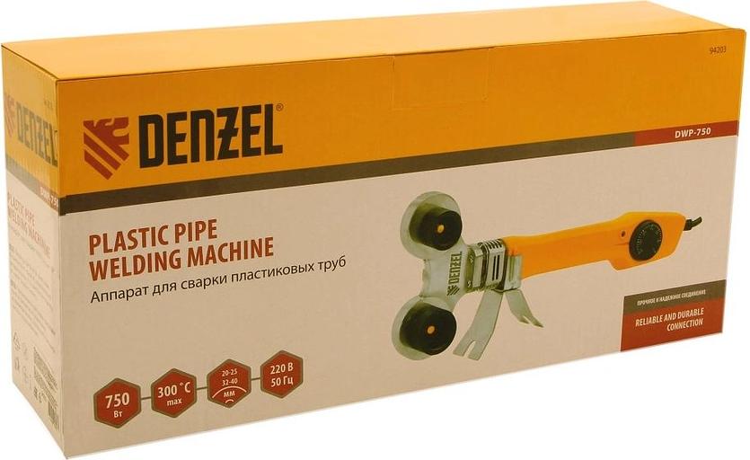 Сварочный аппарат для пластиковых труб Denzel DWP-750 раструбная 0.75кВт (кейс в комплекте) фото 4