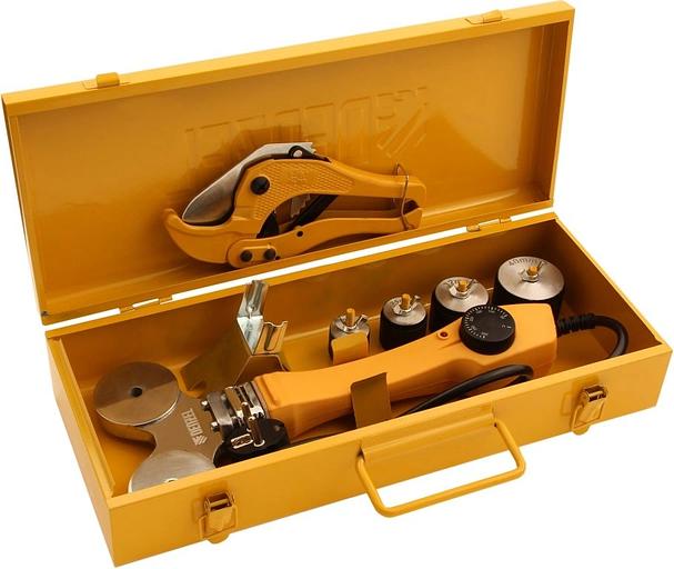 Сварочный аппарат для пластиковых труб Denzel DWP-750 раструбная 0.75кВт (кейс в комплекте) фото 5